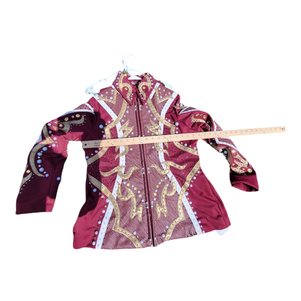 Showmanship Outfit Suit Ratley Designs Burgundy 38 X 35 X 44 - Picture 4 of 7
